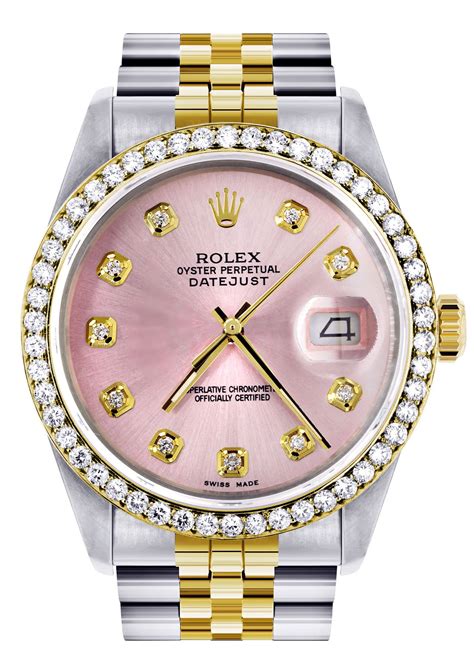 rolex pink face gold|pink Rolex watches for women.